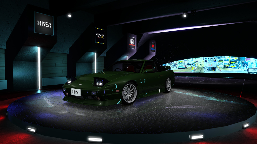 HK51 P1 Nissan Silvia S13, skin dark_green