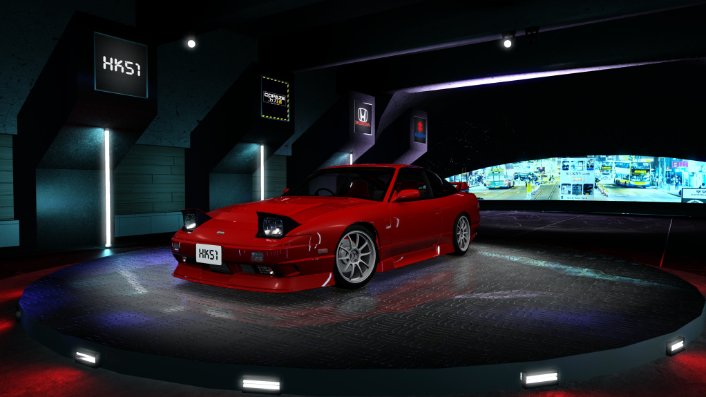 HK51 P1 Nissan Silvia S13, skin red