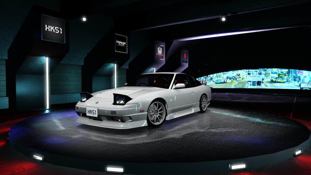 HK51 P1 Nissan Silvia S13, skin white