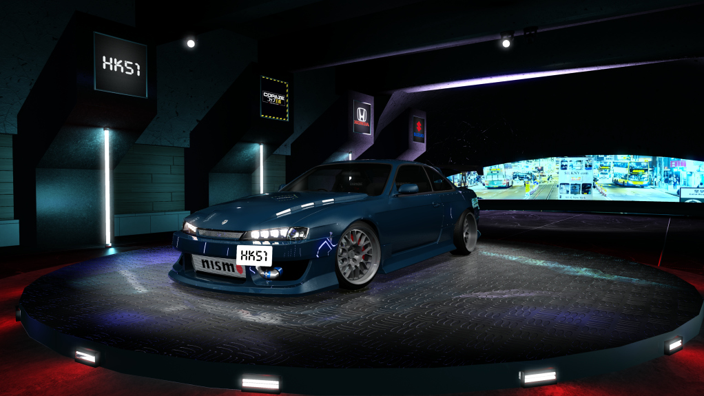 HK51 P1 Nissan Silvia S14, skin blue