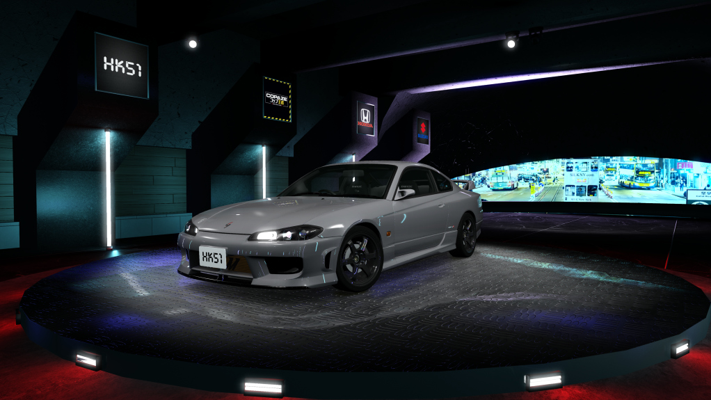 HK51 P1 Nissan Silvia Spec-R S15, skin Sparkling_Silver_Metallic