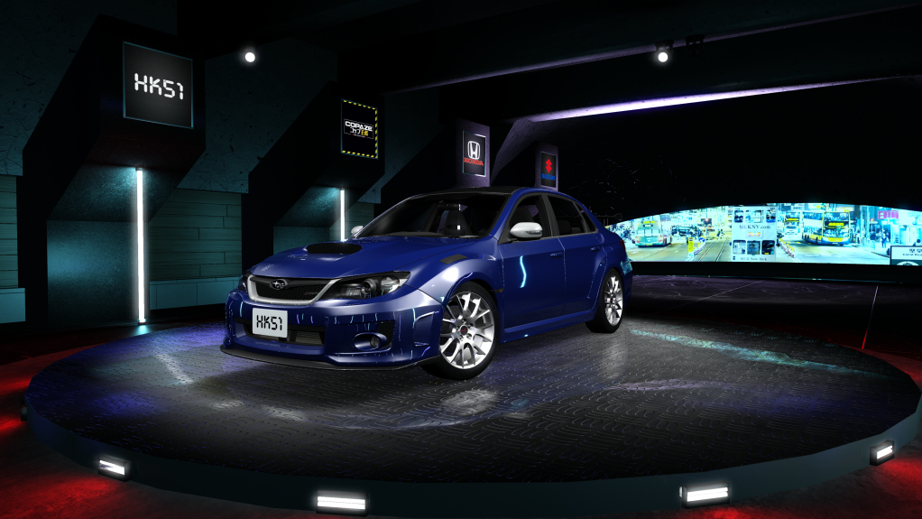 HK51 P1 Subaru Impreza WRX STi S206, skin 02_WR_Blue_Mica