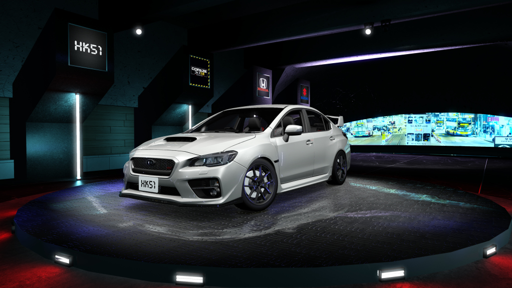 HK51 P1 Subaru Impreza WRX STi S209, skin Crystal White Pearl