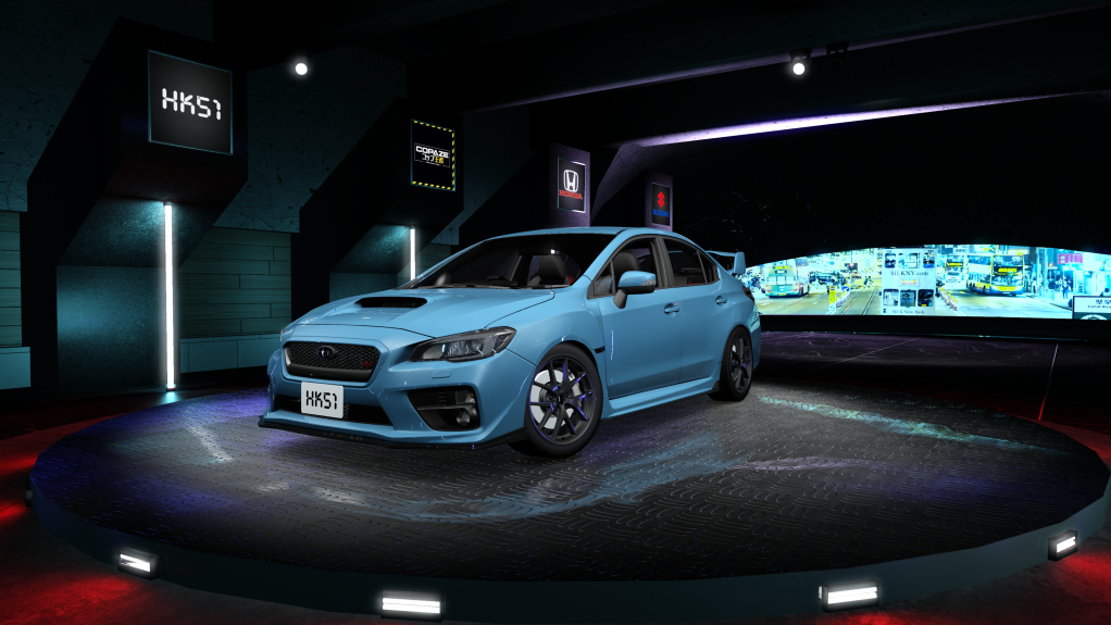 HK51 P1 Subaru Impreza WRX STi S209, skin Ice Silver Metallic