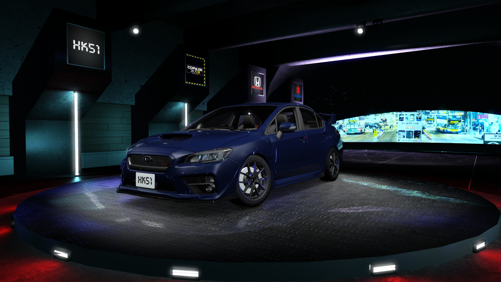 HK51 P1 Subaru Impreza WRX STi S209, skin Lapis Blue Pearl