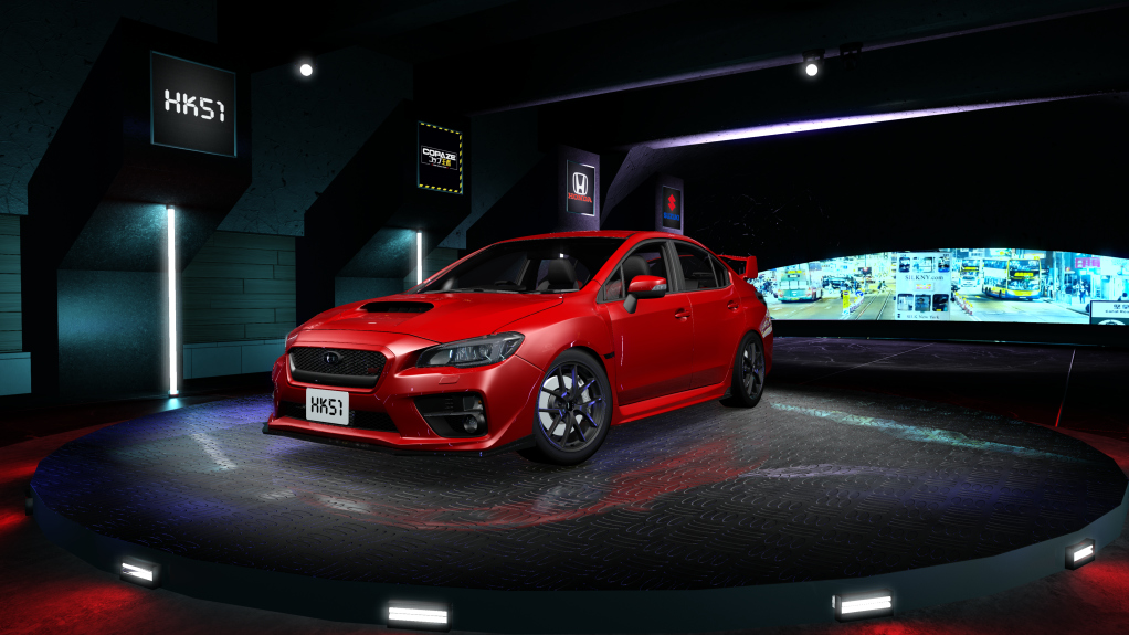 HK51 P1 Subaru Impreza WRX STi S209, skin Pure Red