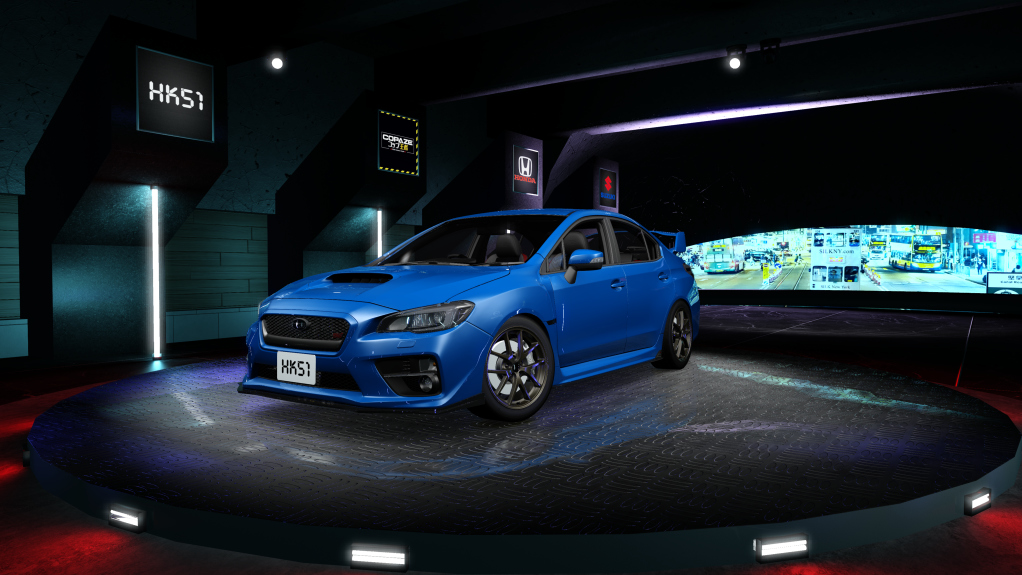 HK51 P1 Subaru Impreza WRX STi S209, skin WR Blue Pearl