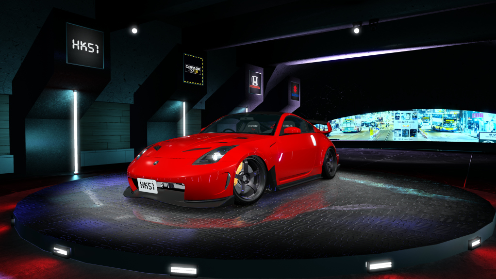 HK51 P1 Nissan Fairlady 380RS Z33, skin 02_Burning_Red