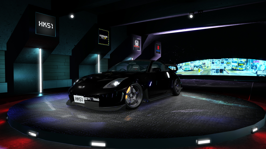 HK51 P1 Nissan Fairlady 380RS Z33, skin 04_Diamond_Black