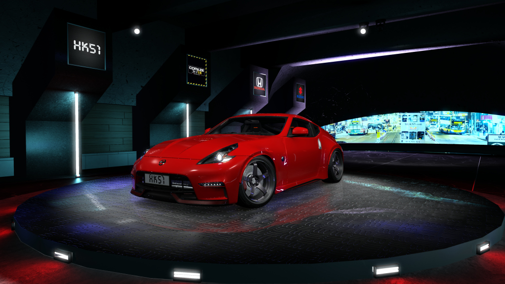 HK51 P1 Nissan Fairlady 370Z Z34, skin 02_solid_red_solid