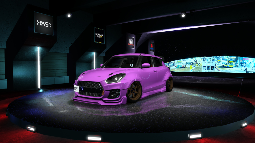 HK51 P1 Suzuki Swift Sport ZC33S, skin Impact_Purple_Pearl