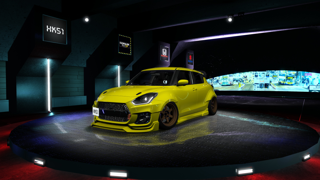 HK51 P1 Suzuki Swift Sport ZC33S, skin Impact_Sunburst_Yellow_Pearl