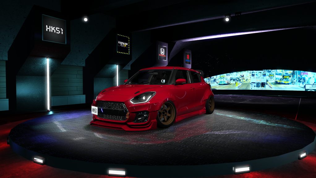 HK51 P1 Suzuki Swift Sport ZC33S, skin Insanity_Crimson