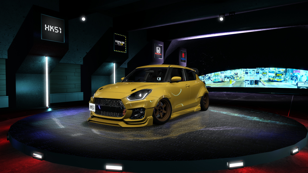 HK51 P1 Suzuki Swift Sport ZC33S, skin pineapple_gold