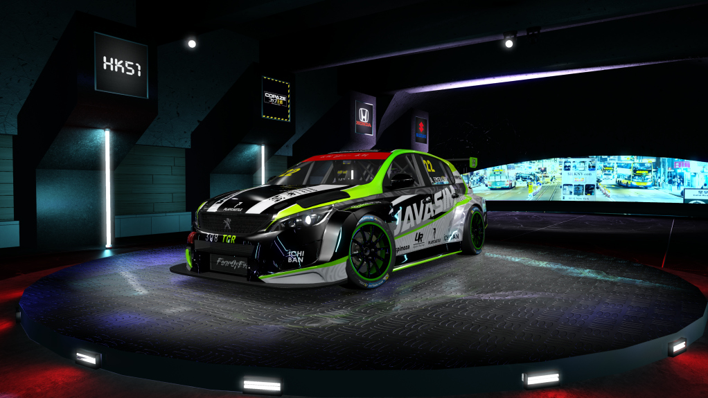 HK51 TCR Peugeot 308, skin JVS_Emeraldo