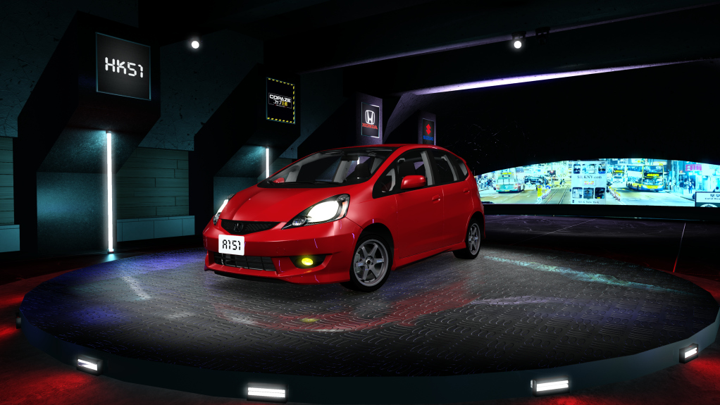 HK51 Traffic Honda Jazz, skin Milano_Red