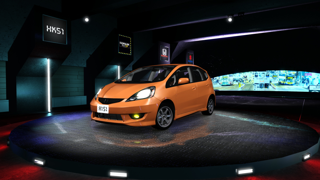 HK51 Traffic Honda Jazz, skin Orange_Revolution_Metallic