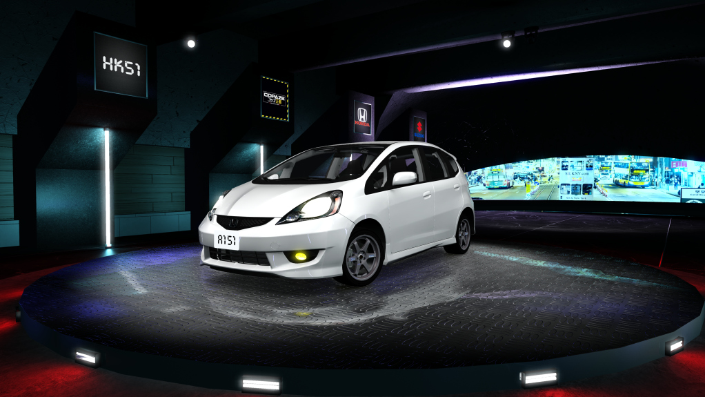 HK51 Traffic Honda Jazz, skin Tafetta_White