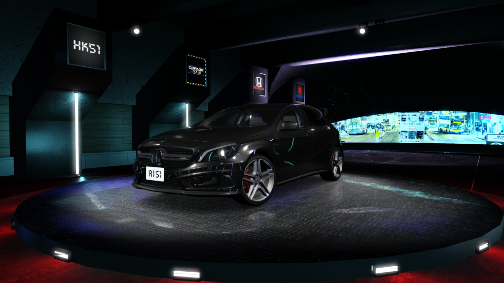 HK51 Traffic Mercedes-Benz A45 AMG, skin cosmos_black