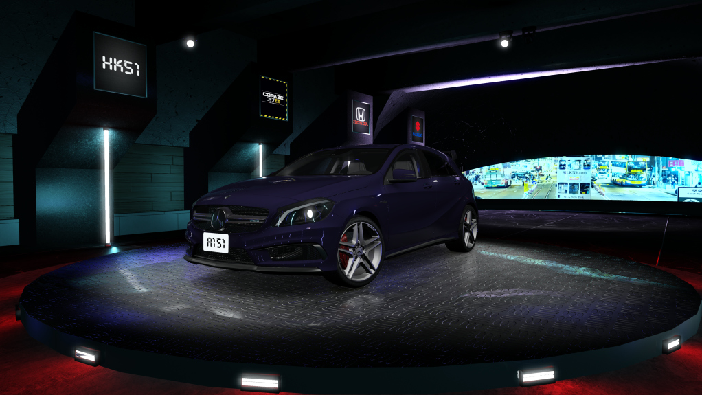 HK51 Traffic Mercedes-Benz A45 AMG, skin northern_light_violet