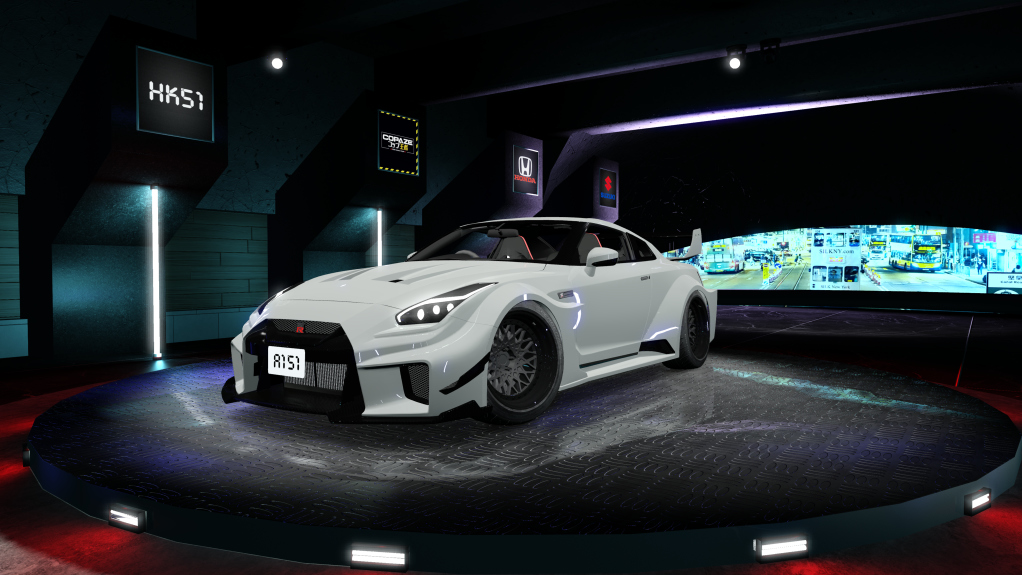 HK51 Traffic Nissan GTR35, skin Pearlwhite