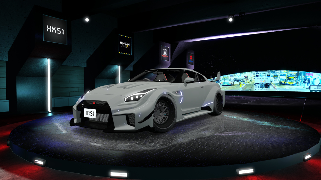 HK51 Traffic Nissan GTR35, skin Supersilver