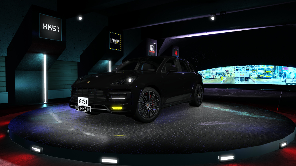 HK51 Traffic Porsche Macan, skin 01_black