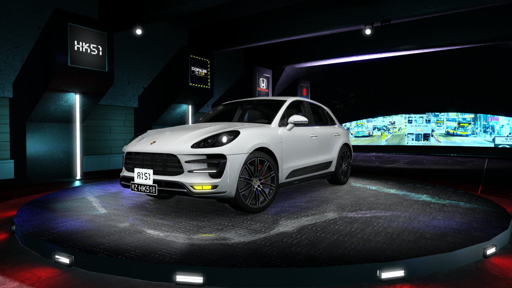 HK51 Traffic Porsche Macan, skin 02_white