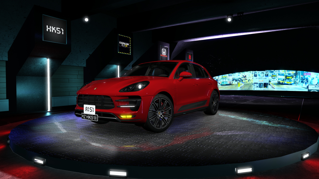 HK51 Traffic Porsche Macan, skin 03_carmine_red