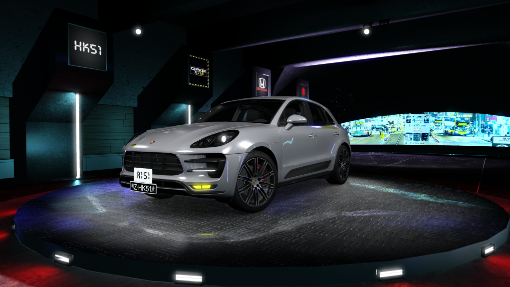HK51 Traffic Porsche Macan, skin 08_rhodium_silver_metallic