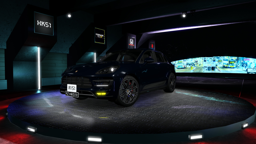 HK51 Traffic Porsche Macan, skin 10_night_blue_metallic