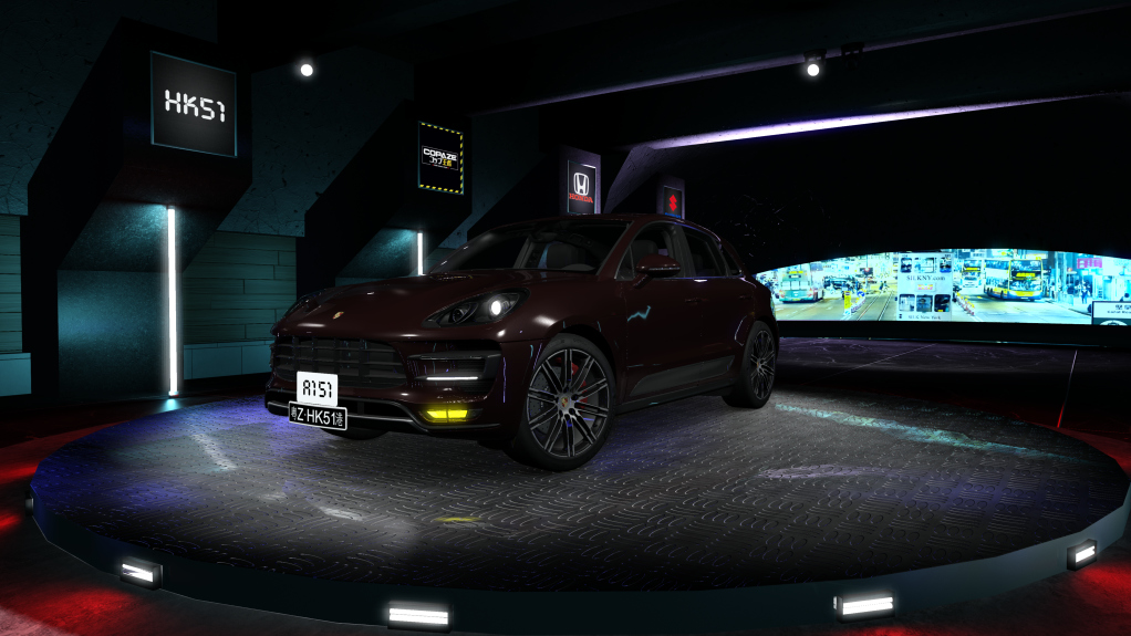 HK51 Traffic Porsche Macan, skin 11_mahogany_metallic