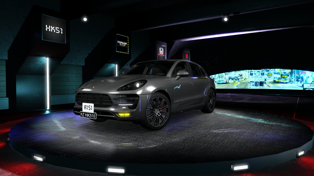 HK51 Traffic Porsche Macan, skin 12_meteor_grey_metallic