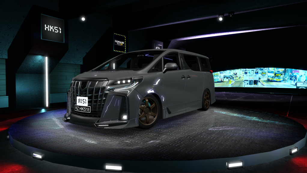 HK51 Traffic Toyota Alphard, skin silver