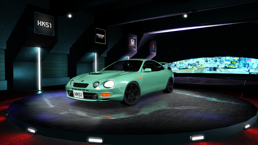 HK51 Traffic Toyota Celica, skin caribbean_green