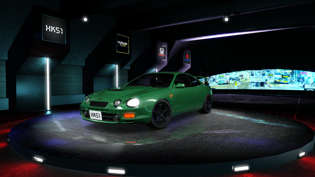 HK51 Traffic Toyota Celica, skin deep_jewel_green