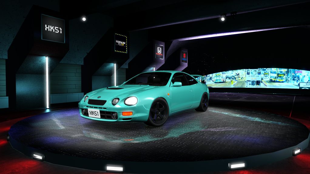 HK51 Traffic Toyota Celica, skin light_turquoise