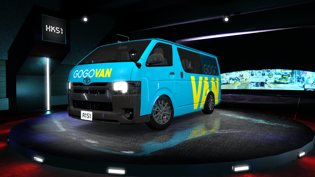 HK51 Traffic Toyota Hiace, skin GoGoVan