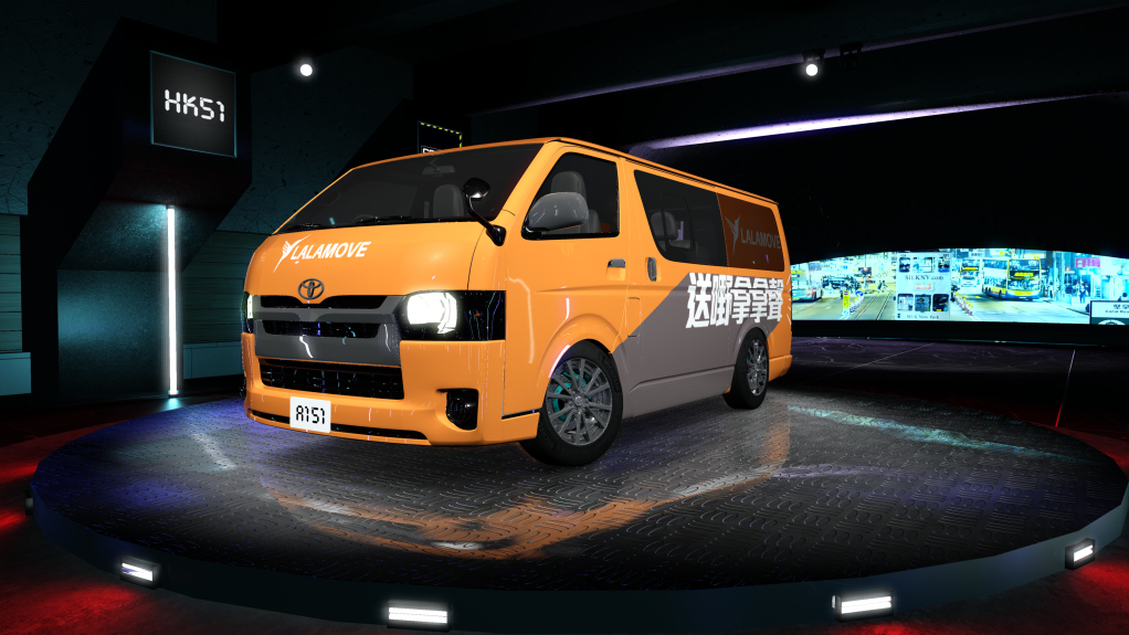 HK51 Traffic Toyota Hiace, skin LALAMOVE