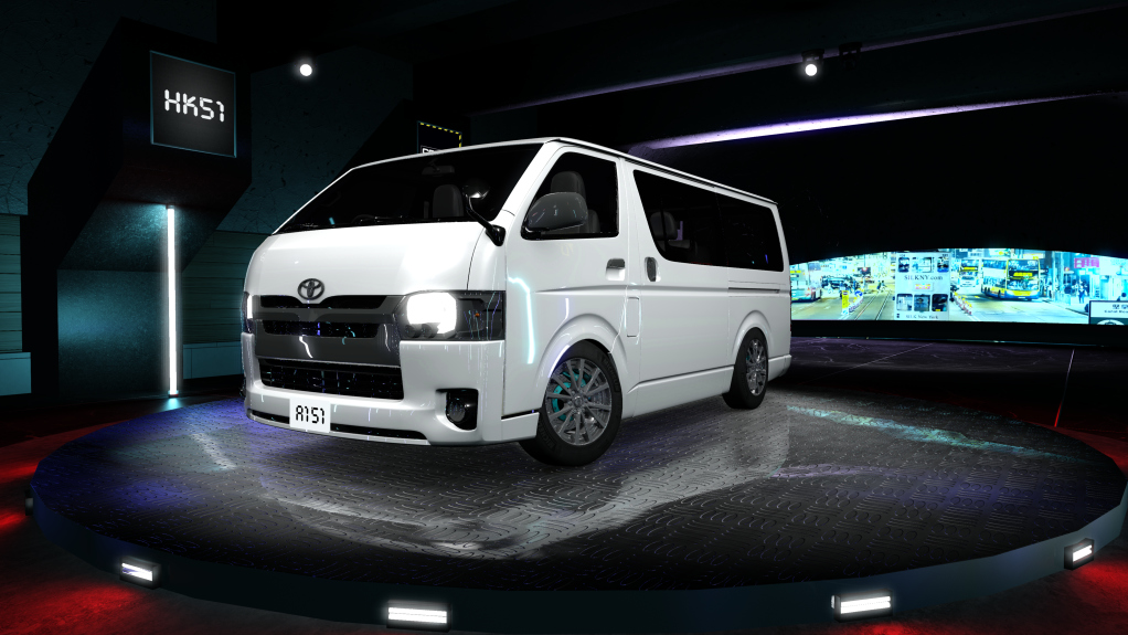 HK51 Traffic Toyota Hiace, skin off_white