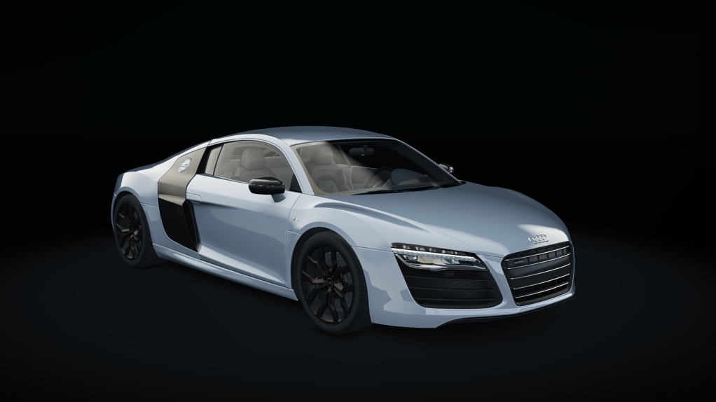 Audi R8 V10 Plus, skin ice_silver_metallic_t