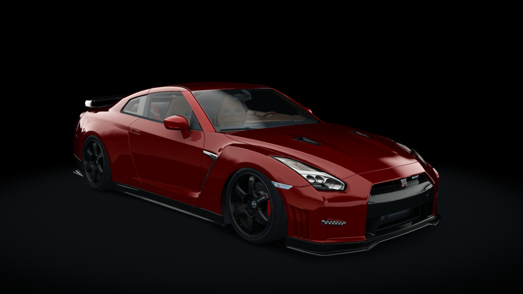 Nissan GT-R SPEC B, skin 02_solid_red_solid