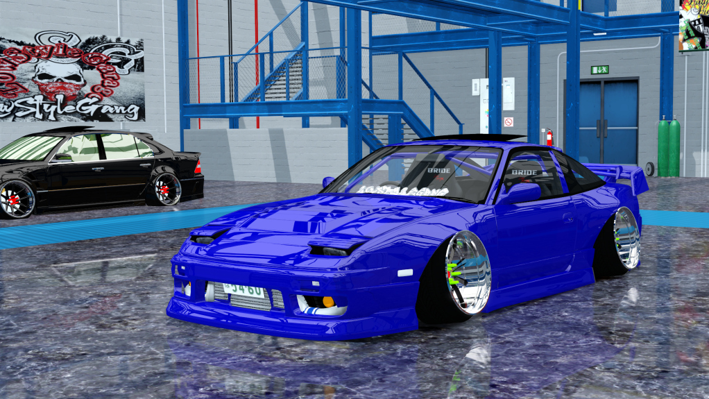 LSG 180SX S13, skin blue