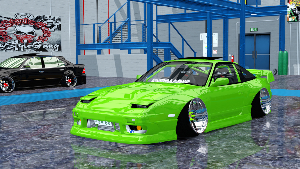 LSG 180SX S13, skin green