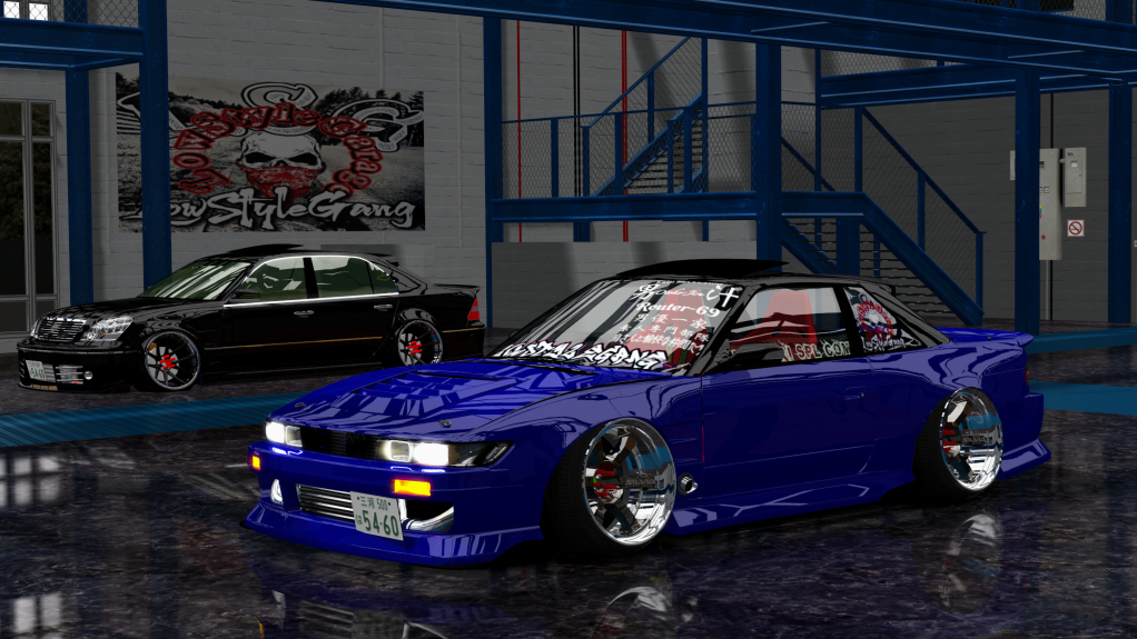 LSG SILVIA S13, skin blue