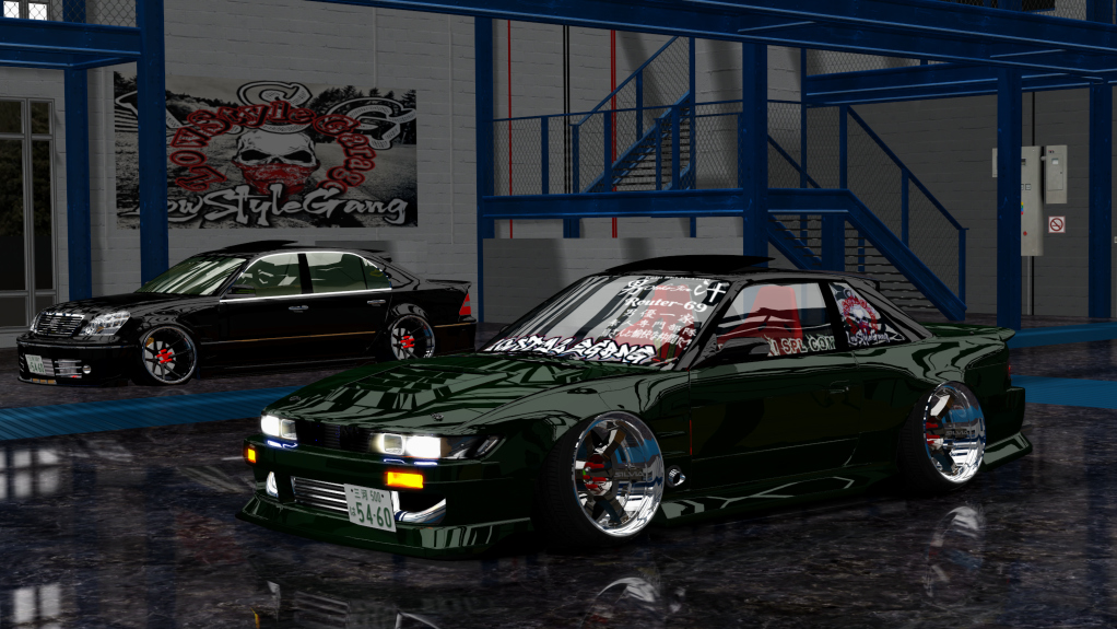 LSG SILVIA S13, skin dark_green
