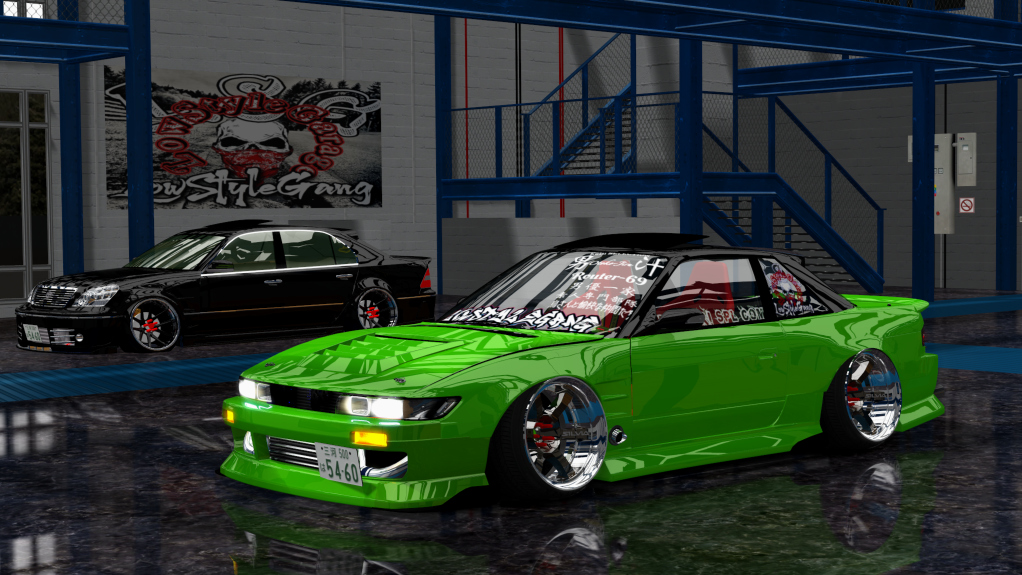 LSG SILVIA S13, skin green