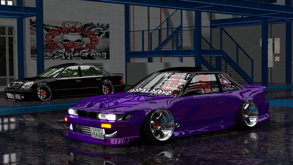 LSG SILVIA S13, skin purple