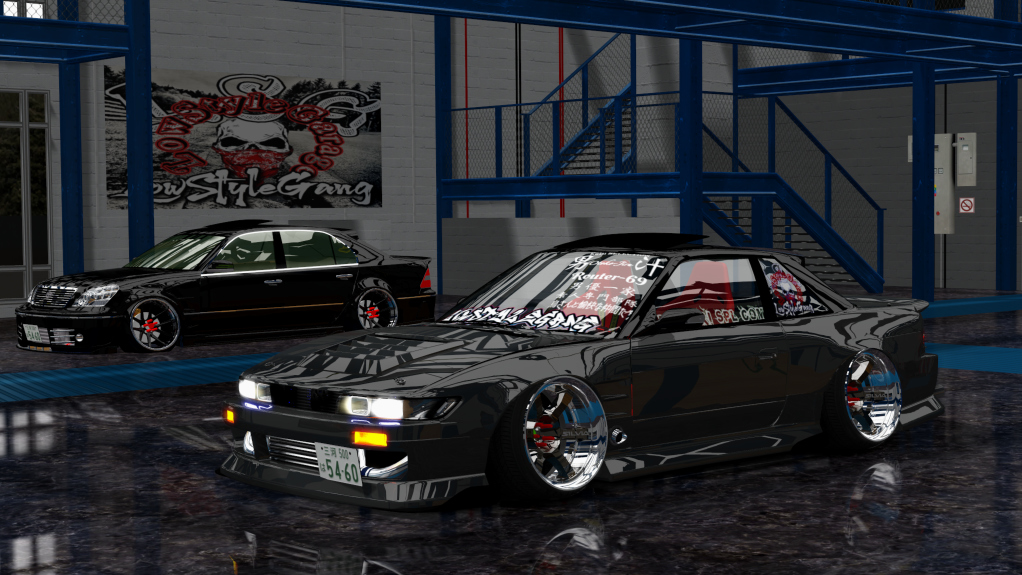 LSG SILVIA S13, skin silver