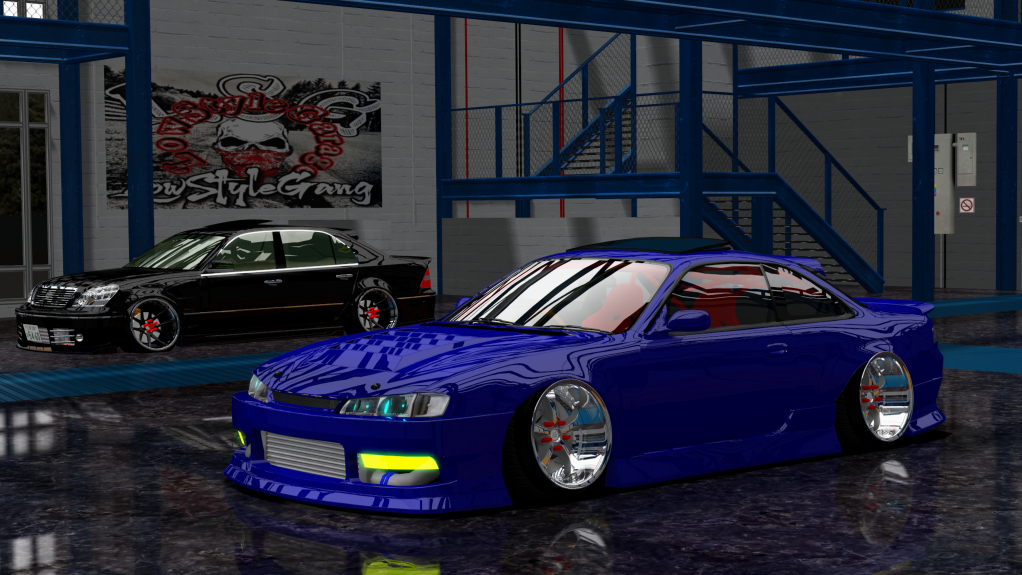 LSG SILVIA S14 kouki, skin blue